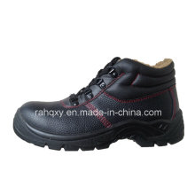 Fourrure doublure et rouge coutures des chaussures de sécurité mi-coupe (HQ05031-fourrure)